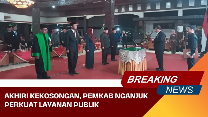 
					Akhiri Kekosongan Jabatan, Pemkab Nganjuk Perkuat Layanan Publik Lewat Pelantikan Pejabat Definitif