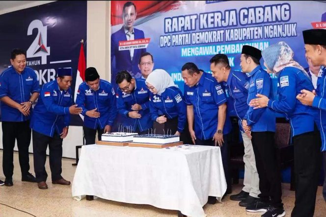 
					Demokrat Nganjuk Gelar Rakercab HUT ke-24, Fokus Kawal Pembangunan dan Pendidikan Politik